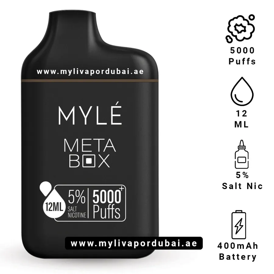 Myle Meta Box Cuban Tobacco Disposable Device