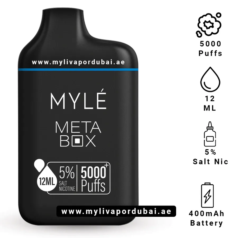 Myle Meta Box Iced Blue Razz Disposable Device