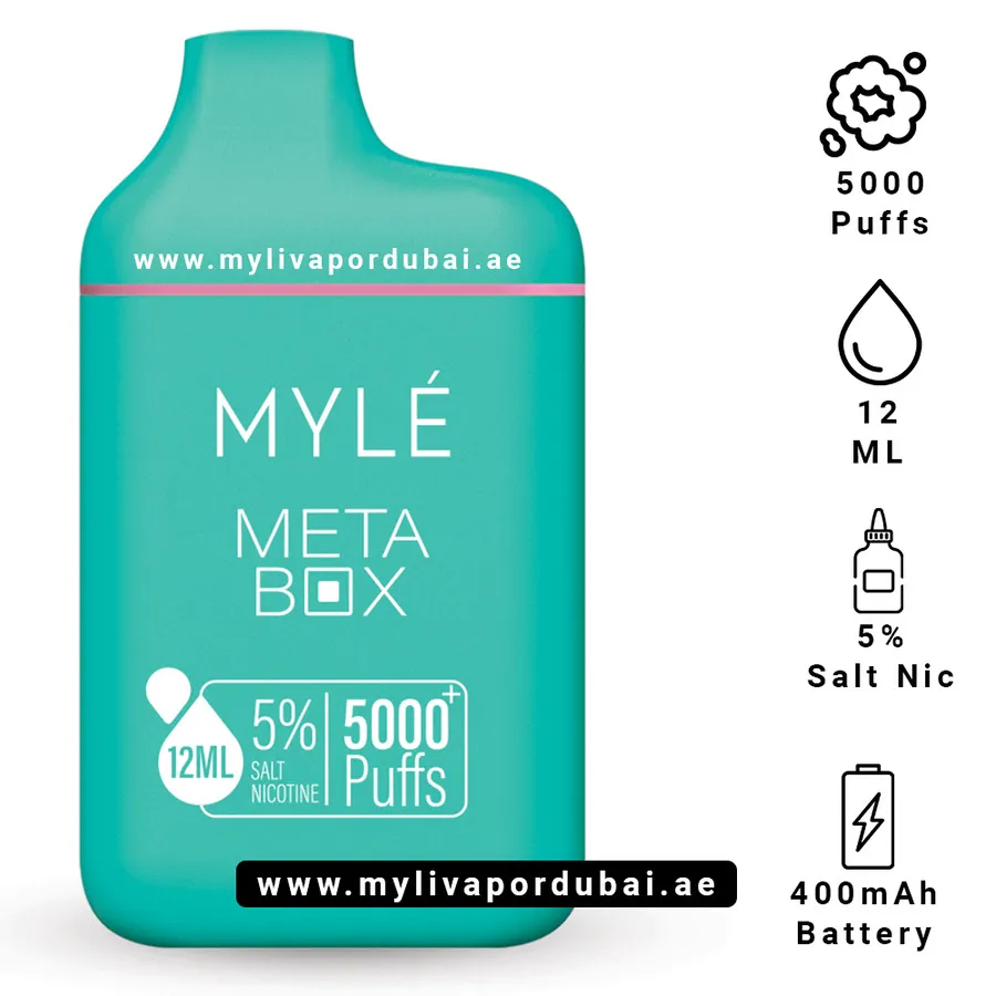 Myle Meta Box Miami Mint Disposable Device