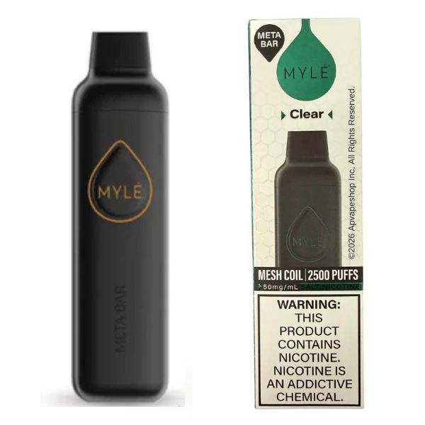 Myle Meta Bar Clear Disposable Device