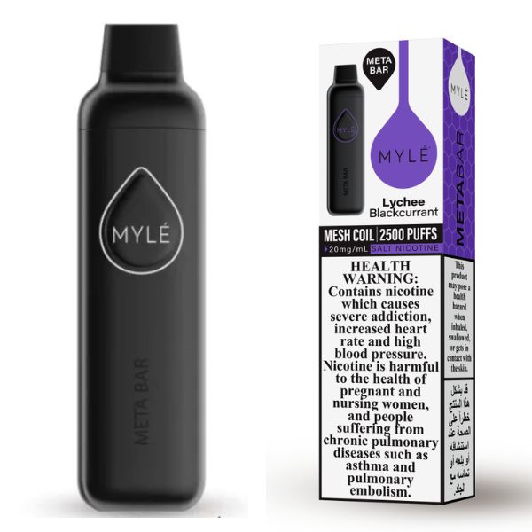 Myle Meta Bar Lychee Blackcurrant Disposable Device