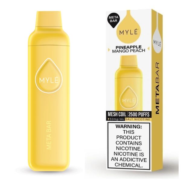 Myle Meta Bar Pineapple Mango Peach Disposable Device