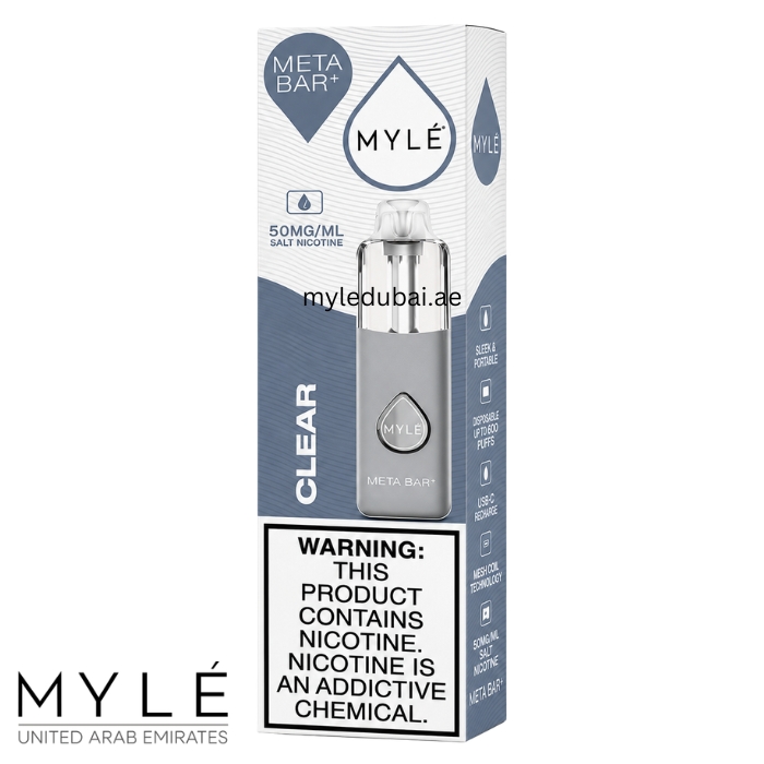 Myle Meta Bar Plus Clear 16000 Puffs