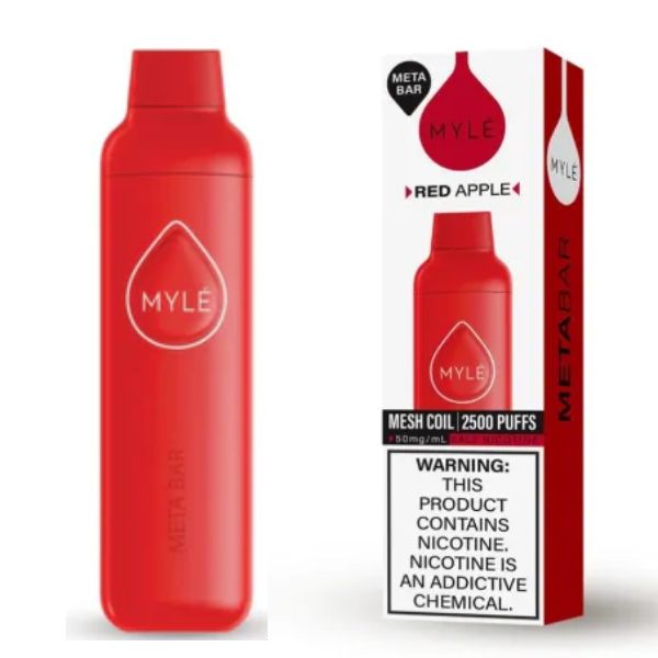 Myle Meta Bar Red Apple Disposable Device