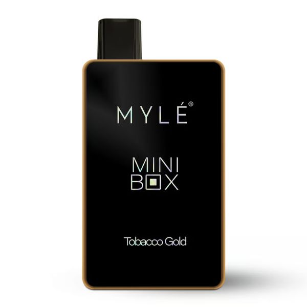 Myle Mini Box Tobacco Gold Disposable Device