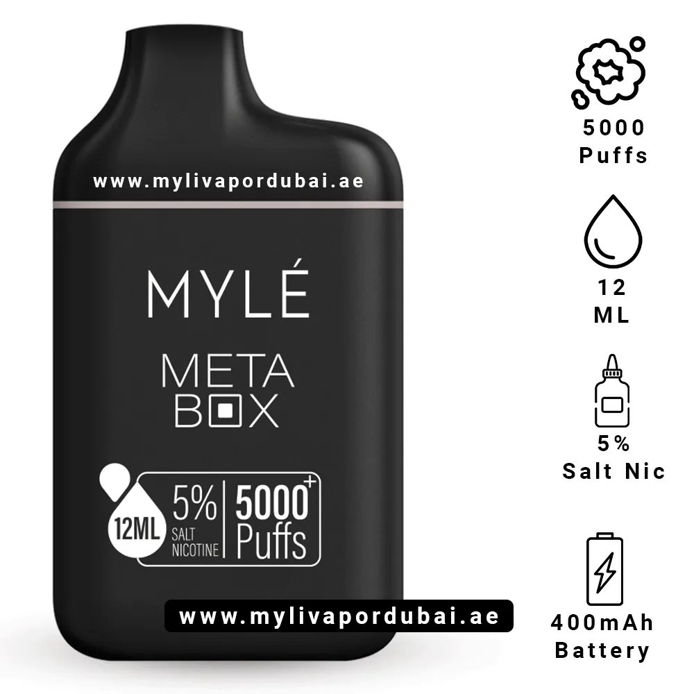 Myle Meta Box Platinum Tobacco Disposable Device